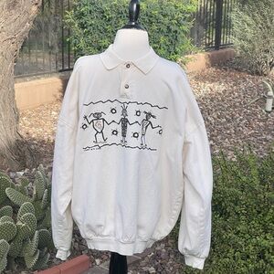 4FUN ORIGINALS - White Graphic Sweatshirt